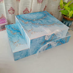 Sky Blue Hamper Box {Empty}