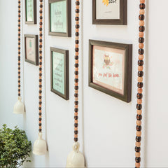 Light & Dark Brown Beads Bells With frames