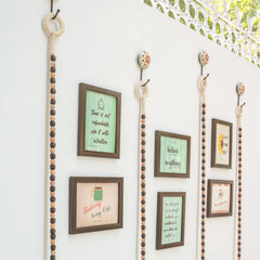 Light & Dark Brown Beads Bells With frames