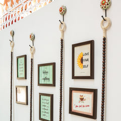 Dark Brown Beads Bells With frames