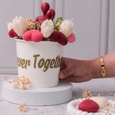Couple Hug Bouquet Candles