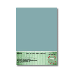 Light Sea Green Shade Cardstock A-4 size (Pack of 10 Sheets)