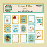 Journal card ( Mustard & Blue Vibe )