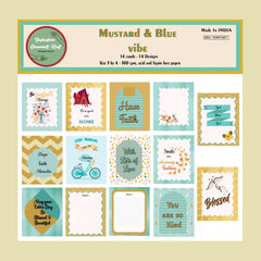 Journal card ( Mustard & Blue Vibe )