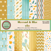 Mustard & Blue Vibe 12"x 12" Paper Pack