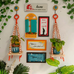 Home is My Happy Place | Orange Wall Combo- 008