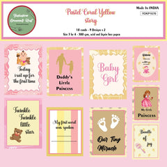 Journal card (Pastel Coral Yellow Story )