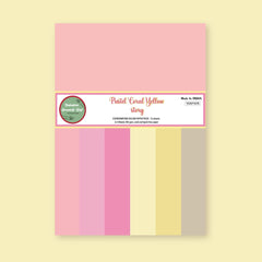A-4 Coordinating Solid Paper ( Pastel Coral Yellow Story )