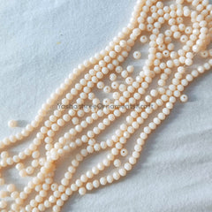 Real Stone Beads - Light Peach