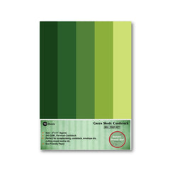 Green Shade Cardstock A-4 size (Pack of 10 Sheets)
