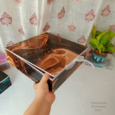 Shirt / Hamper Box - Brown Marble Texture