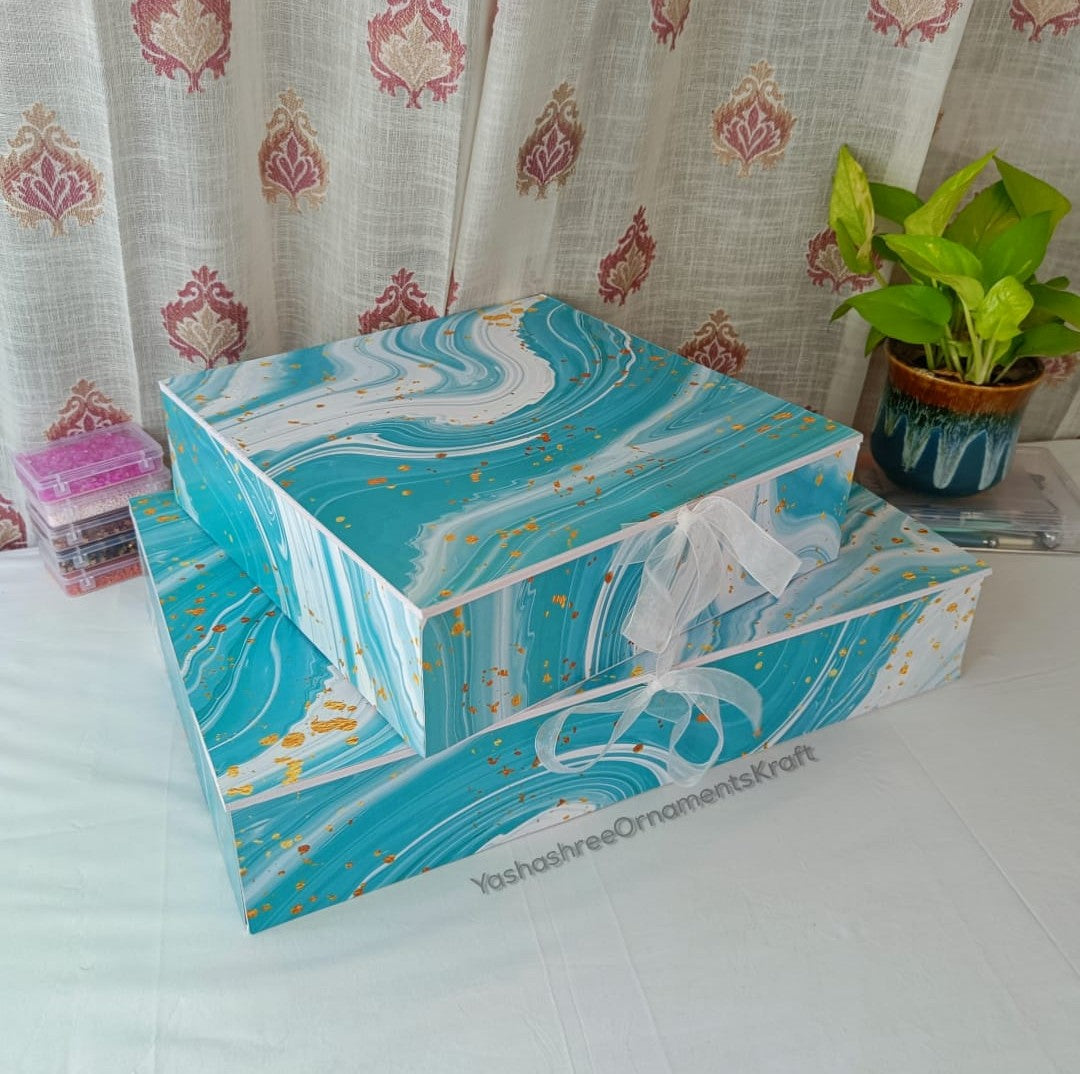 Shirt / Hamper Box - Teal Blue