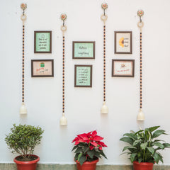 Light & Dark Brown Beads Bells With frames