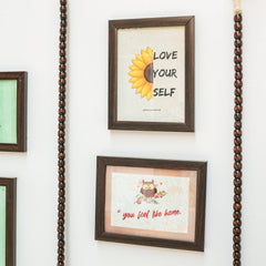 Dark Brown Beads Bells With frames