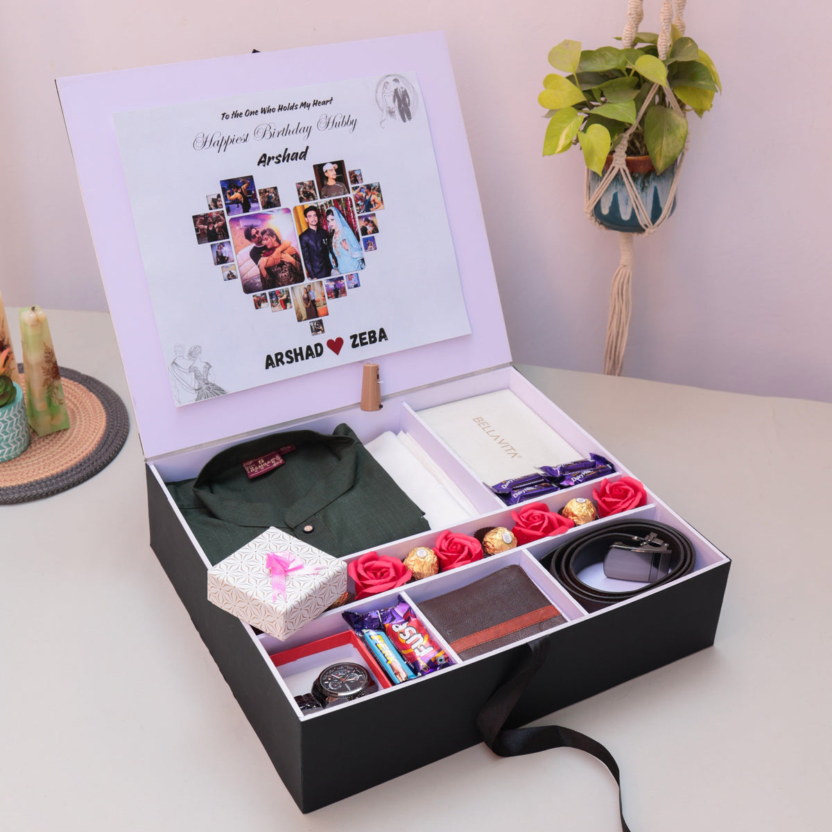 Black Gift Hamper Box (Large) -A1