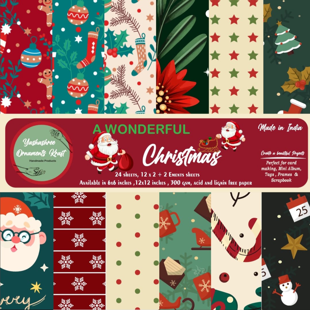 “A Wonderfull Christmas” 6"x 6" paper pack