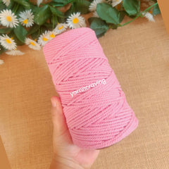 Light Pink - 3 mm Twisted Macrame Cord