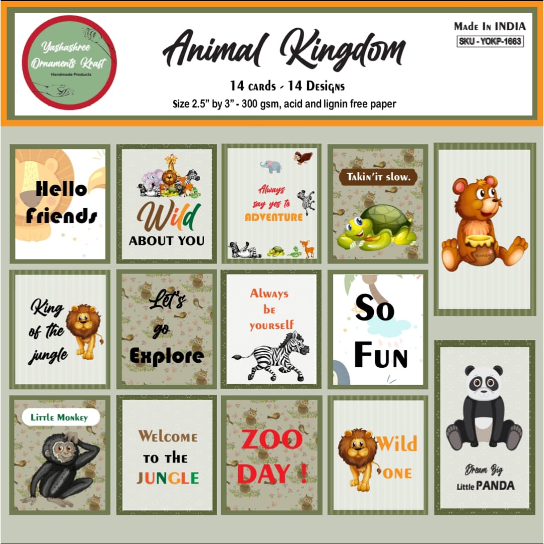 Journal card ( Animal  Kingdom )