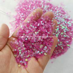 Pink sequins Star in double shade