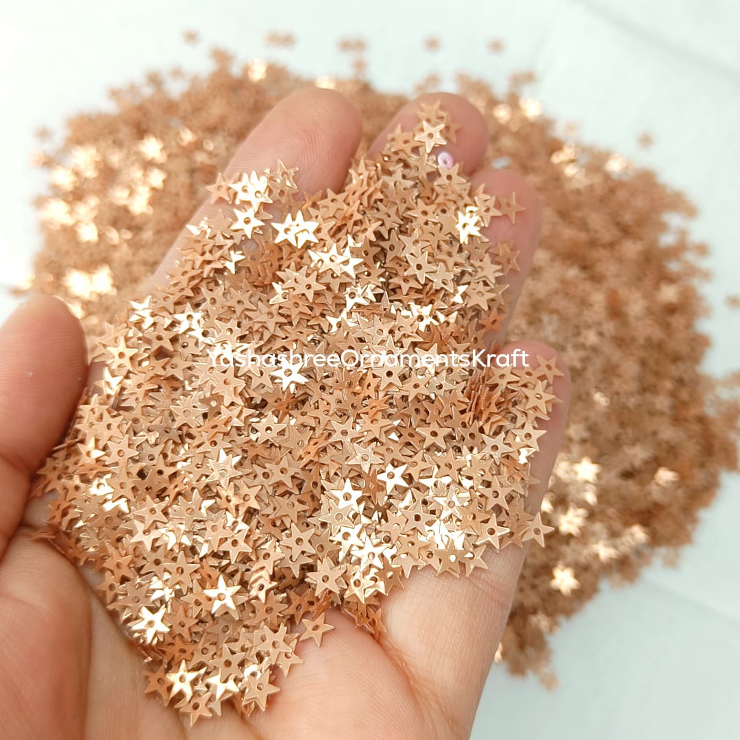 Rose Gold Sequins Star