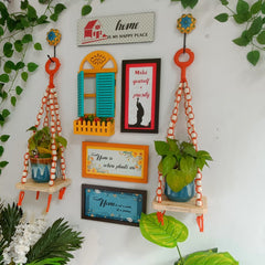 Home is My Happy Place | Orange Wall Combo- 008