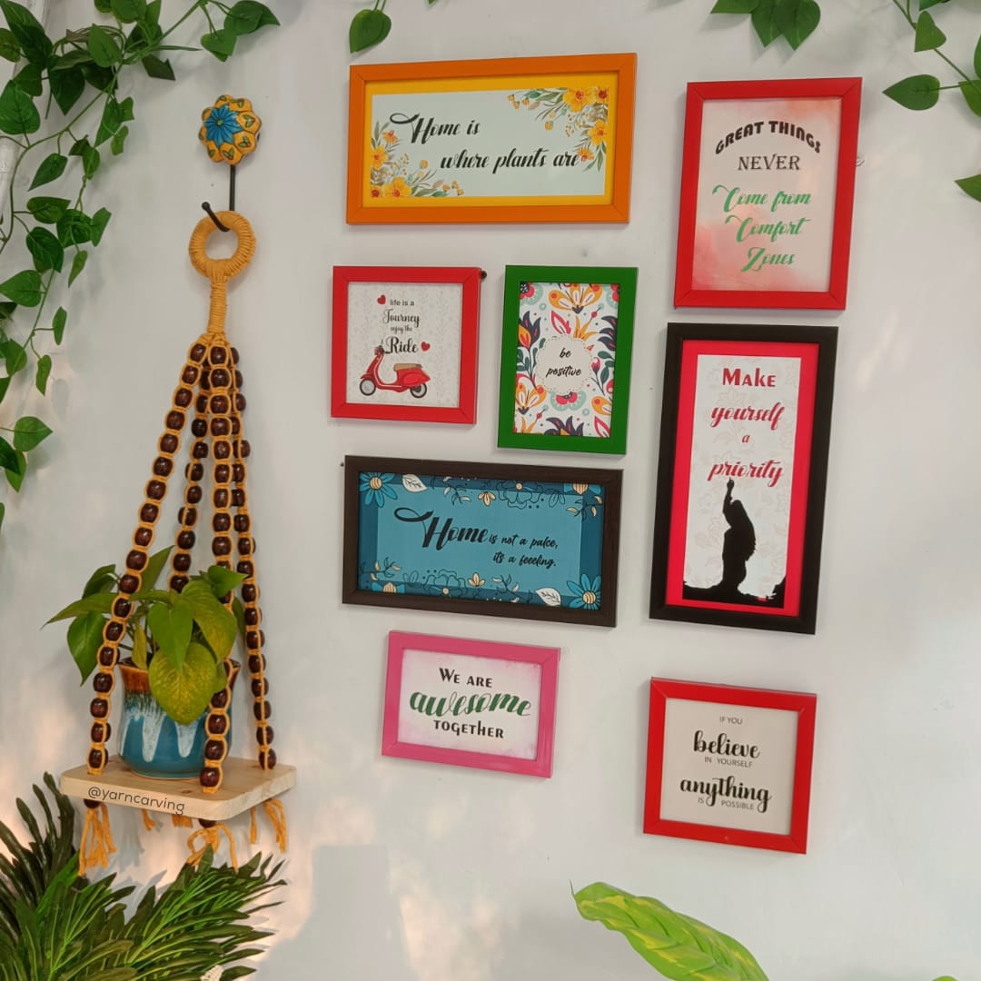 Home is where plants are | Mustard Wall Combo -007
