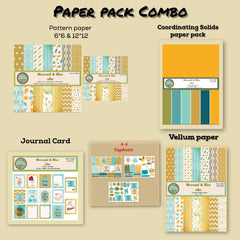Mustard & Teal Story - Paper Pack Combo