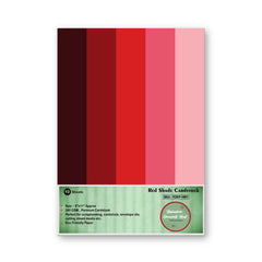 Red Shade Cardstock  A-4 size  (Pack of 10 Sheets)