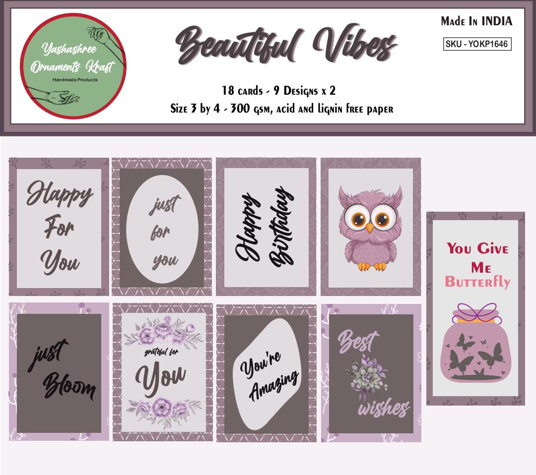 Beautiful Vibes { Journal Card }
