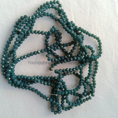 Real  Stone Beads - Dark Green