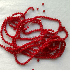 Real Stone Beads - Red