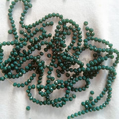 Real Stone Beads  - Dark Green