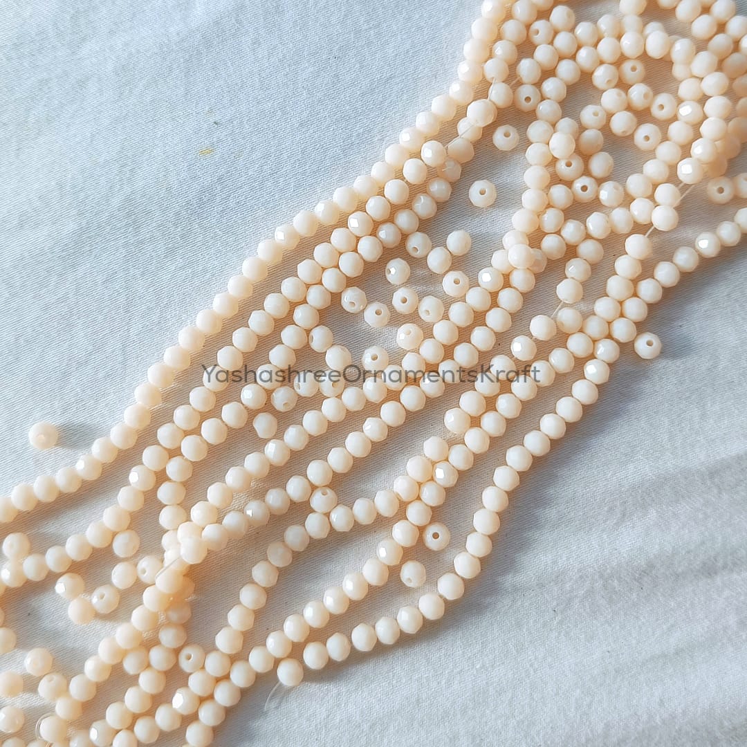 Real Stone Beads - Light Peach