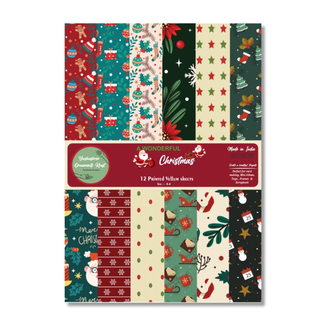 A-4 Vellum Paper  ( A Wonderful Christmas )