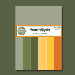 A-4 Coordinating Soild Paper  Pack  ( Animal Kingdom )