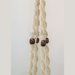 Colourful Macrame Plant Hanger with Ceramic Pot